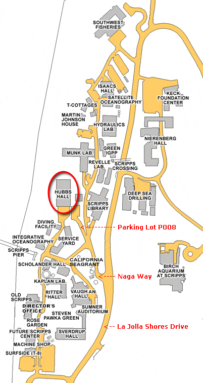 Map of Scripps Institution of Oceanography